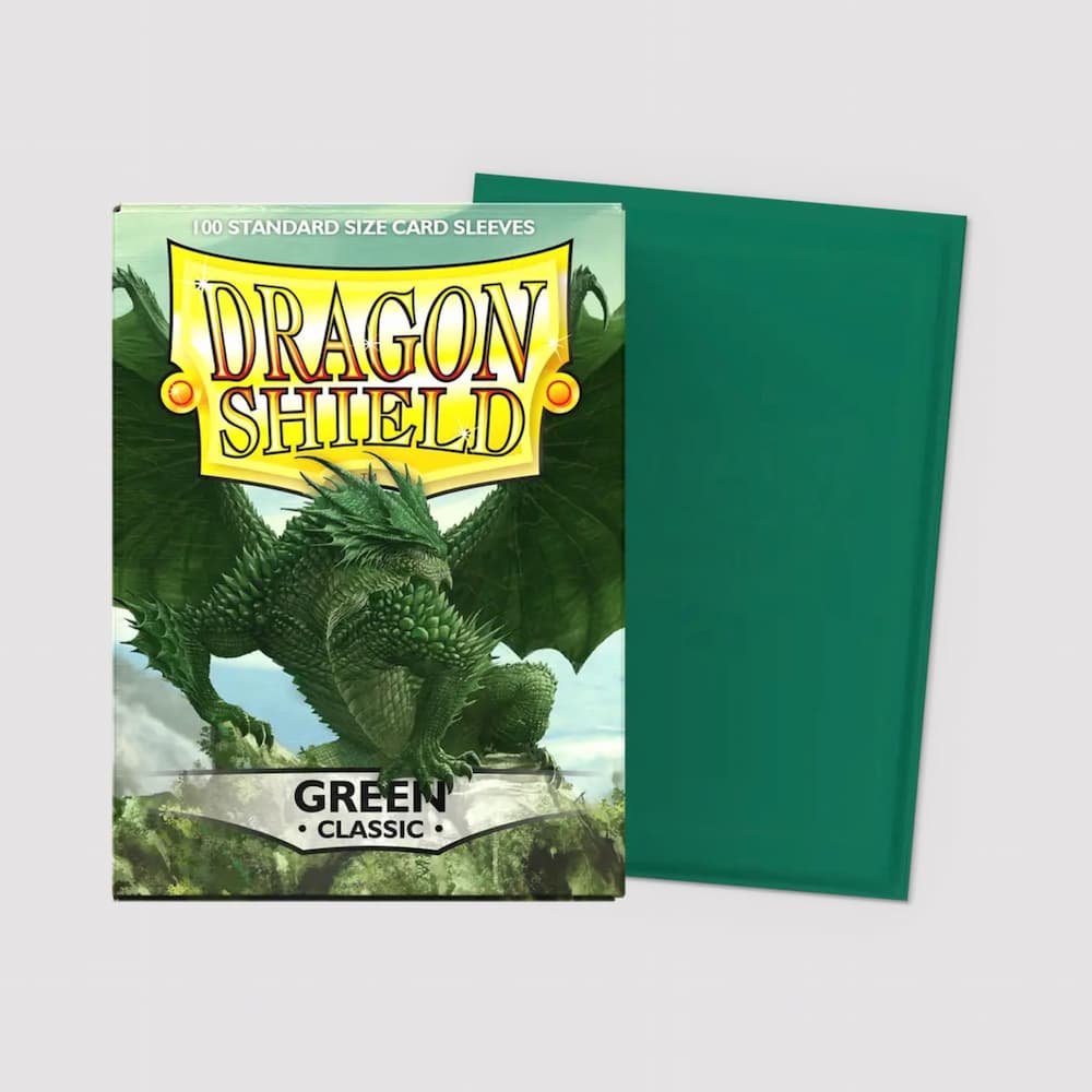 Dragon Shield Classic Sleeves Standard Size Green Deck-Protectors