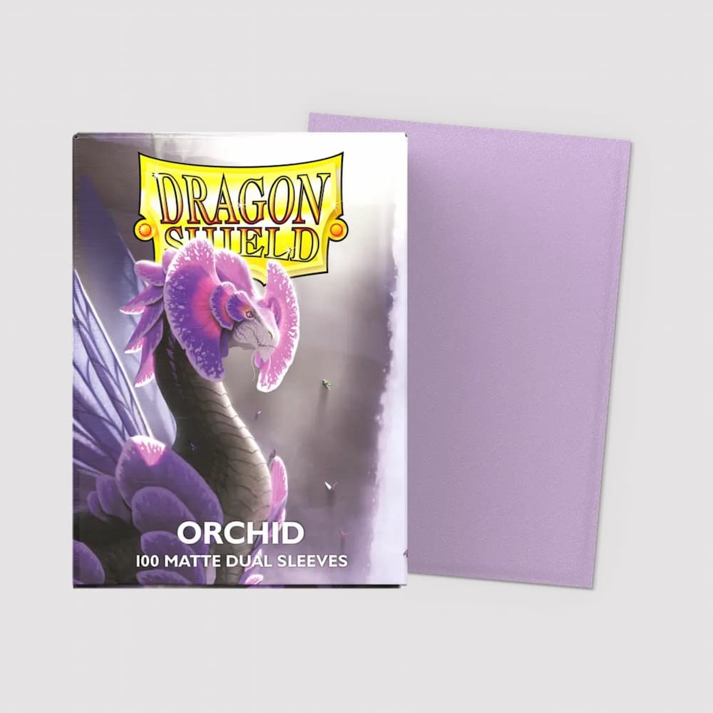 Dragon Shield Matte Dual Sleeves Standard Size Orchid Protectors