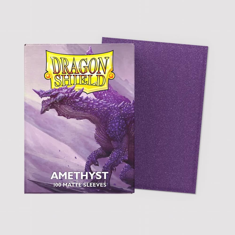 Dragon Shield Matte Sleeves Standard Size Amethyst Deck Protectors