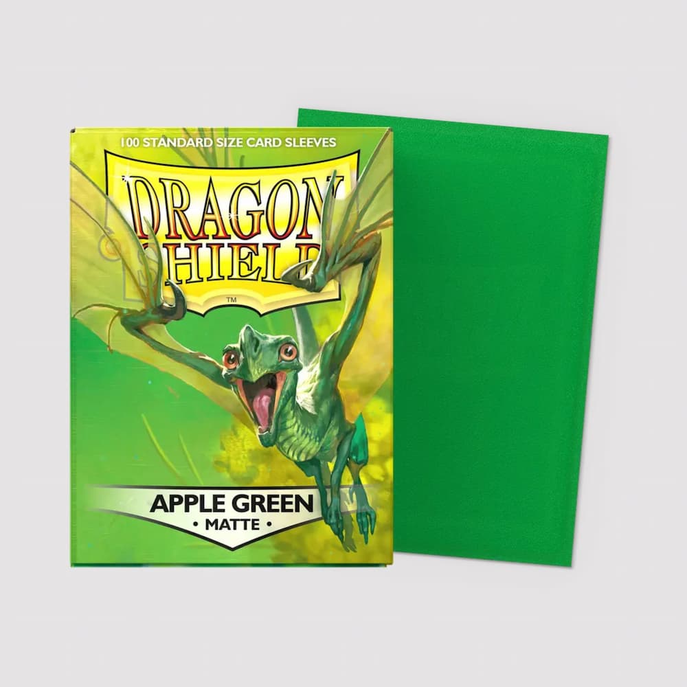 Dragon Shield Matte Sleeves Standard Size Apple Green Protectors