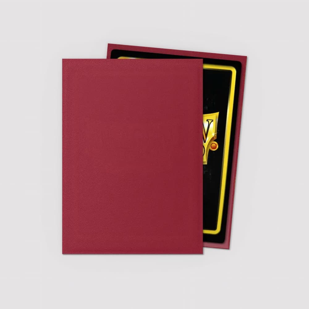 Dragon Shield Matte Sleeves Standard Size Blood Red