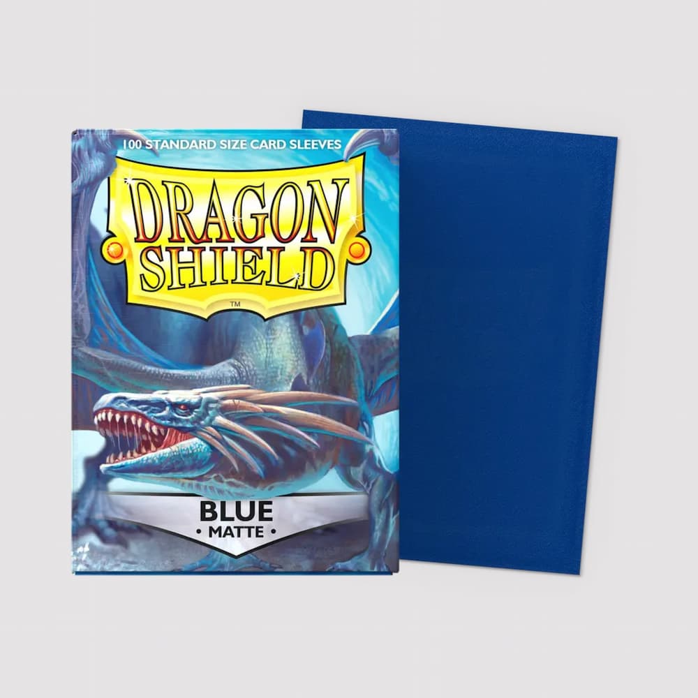 Dragon Shield Matte Sleeves Standard Size Blue Protectors