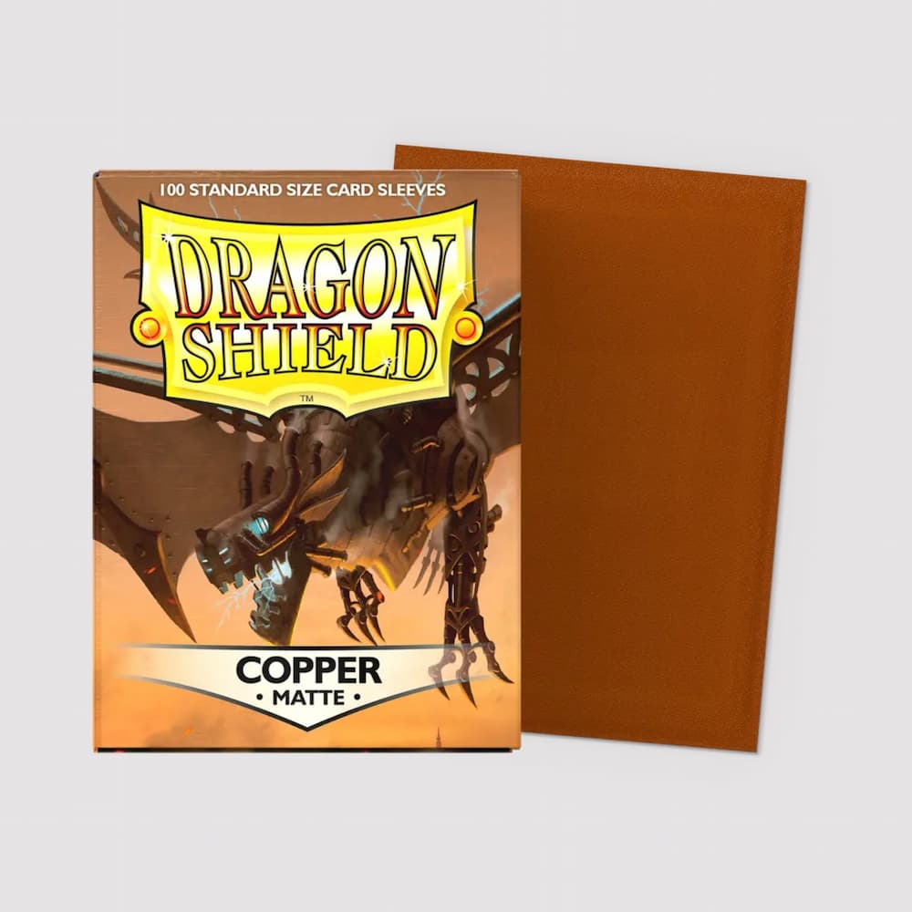 Dragon Shield Matte Sleeves Standard Size Copper Protectors