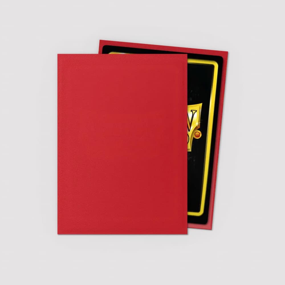 Dragon Shield Matte Sleeves Standard Size Crimson