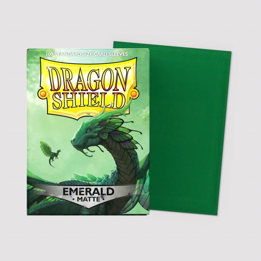 Dragon Shield Matte Sleeves Standard Size Emerald Deck Protectors