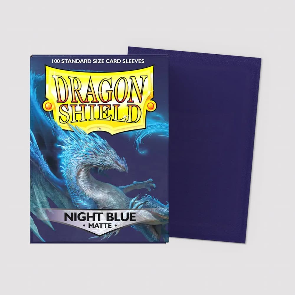 Dragon Shield Matte Sleeves Standard Size Night Blue Protectors