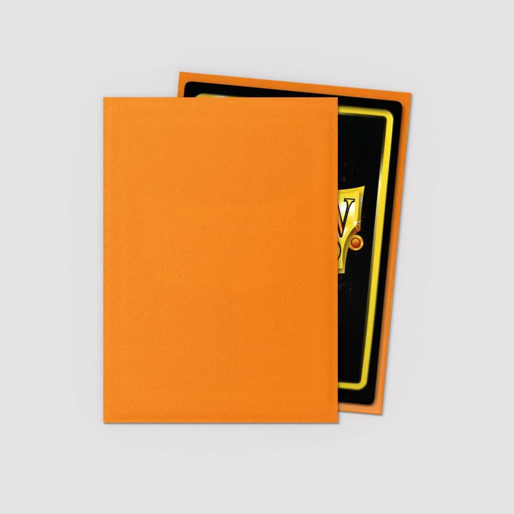 Dragon Shield Matte Sleeves Standard Size Orange