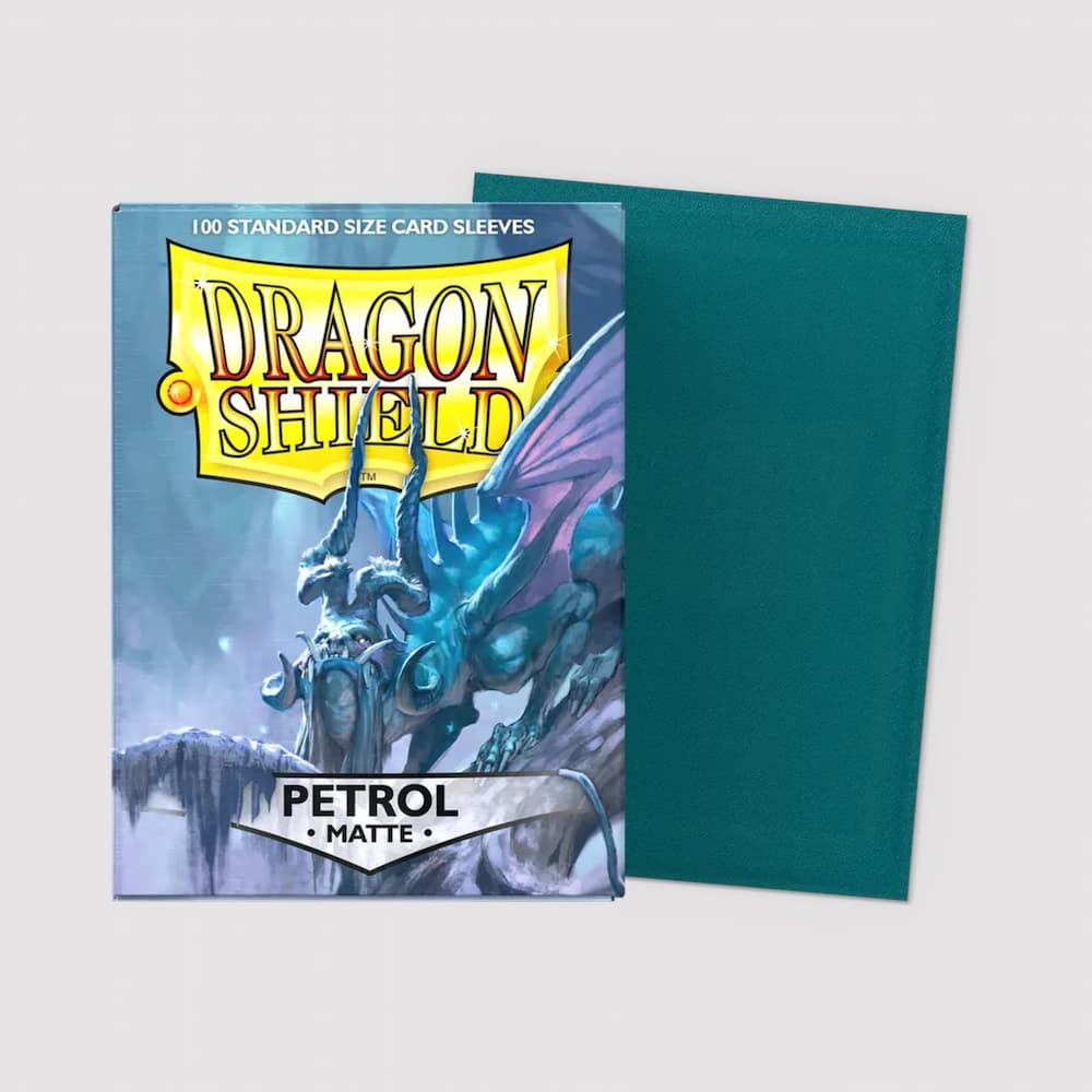 Dragon Shield Matte Sleeves Standard Size Petrol Protectors