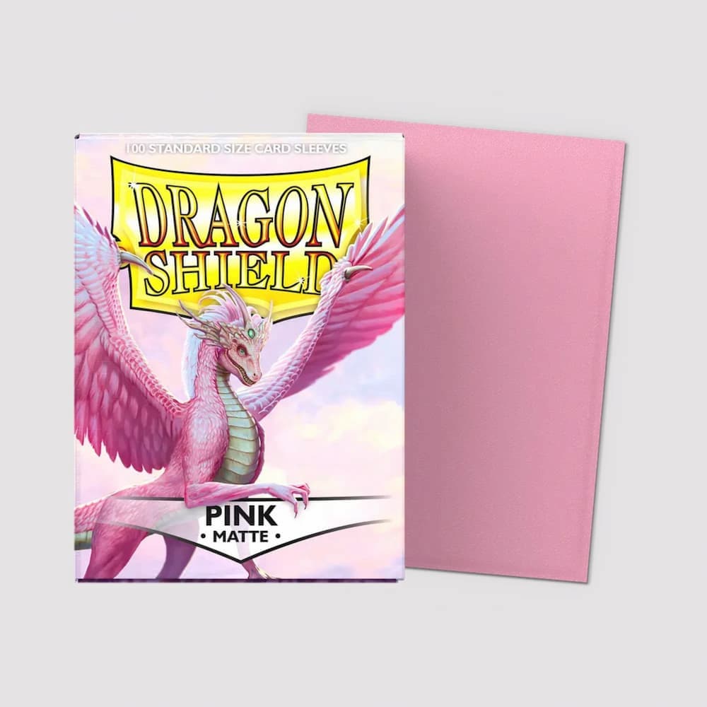 Dragon Shield Matte Sleeves Standard Size Pink Deck Protectors