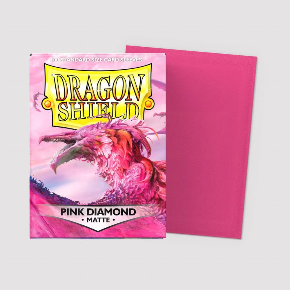Dragon Shield Matte Sleeves Standard Size Pink Diamond Deck Protectors