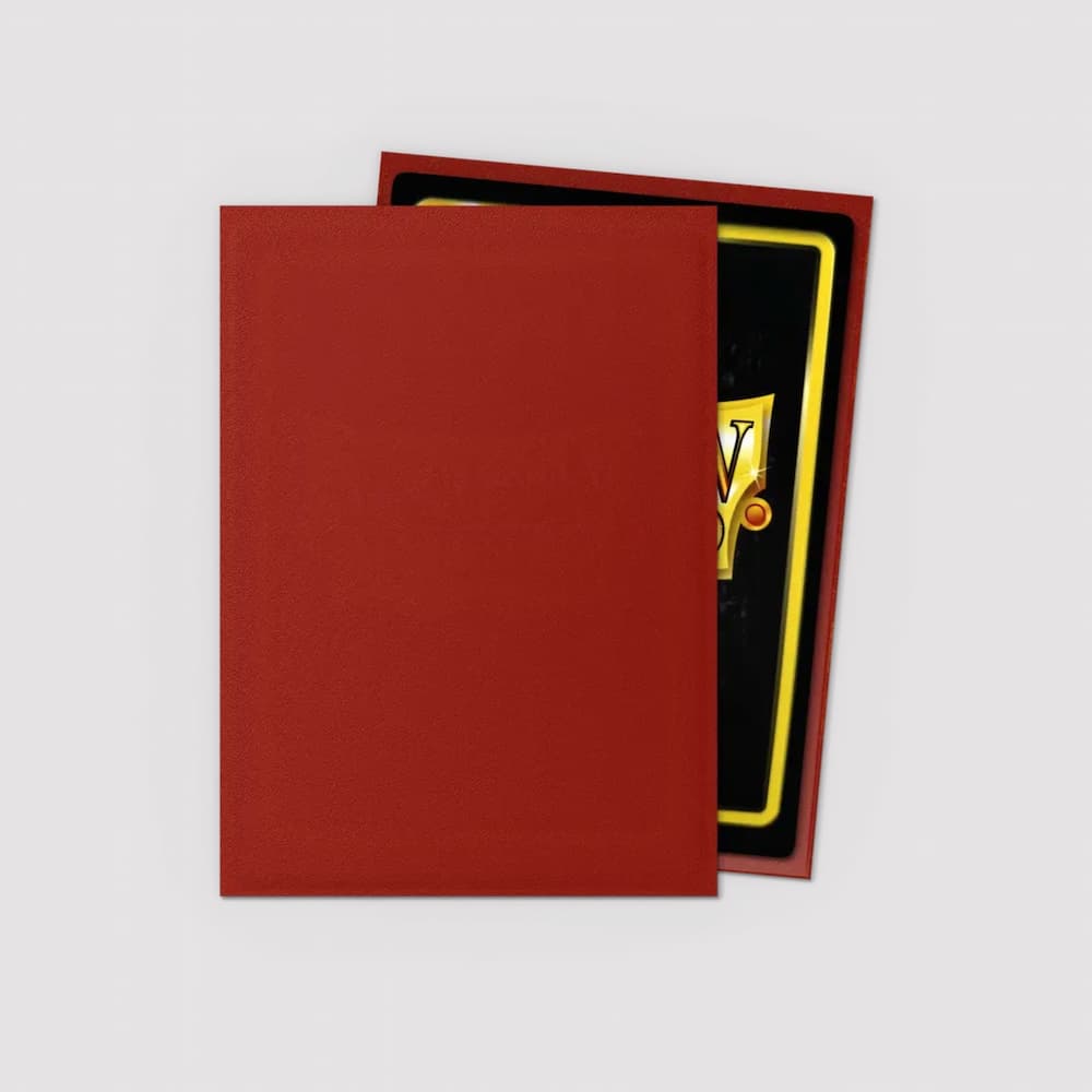 Dragon Shield Matte Sleeves Standard Size Red