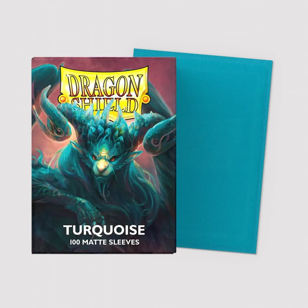 Dragon Shield Matte Sleeves Standard Size Turquoise Protectors