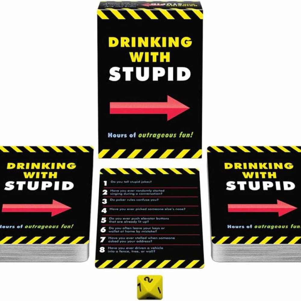 Drinking With Stupid Card Game Display