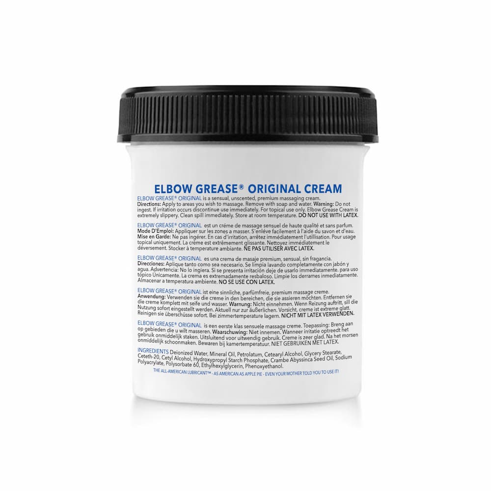 Elbow Grease Original Cream 3.4oz Ingredients