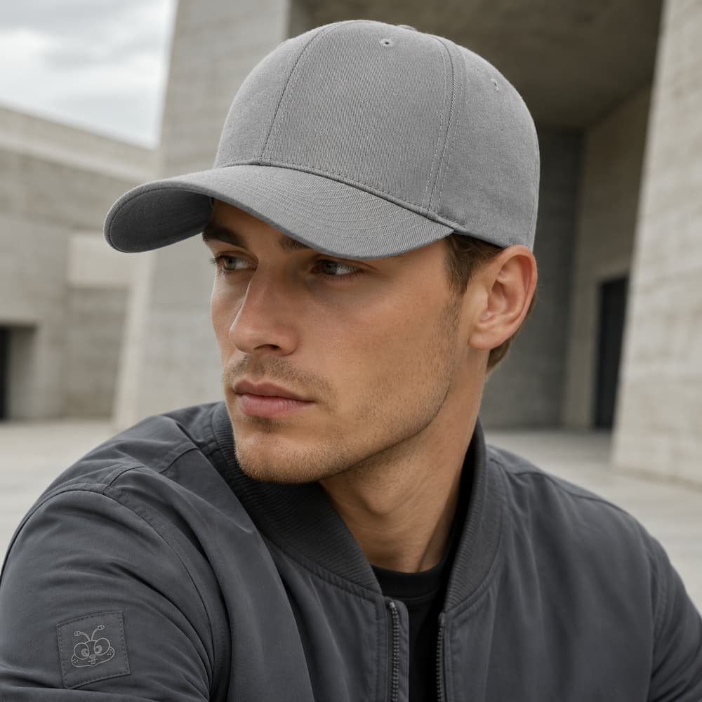 Flexfit 6277 Grey Side View