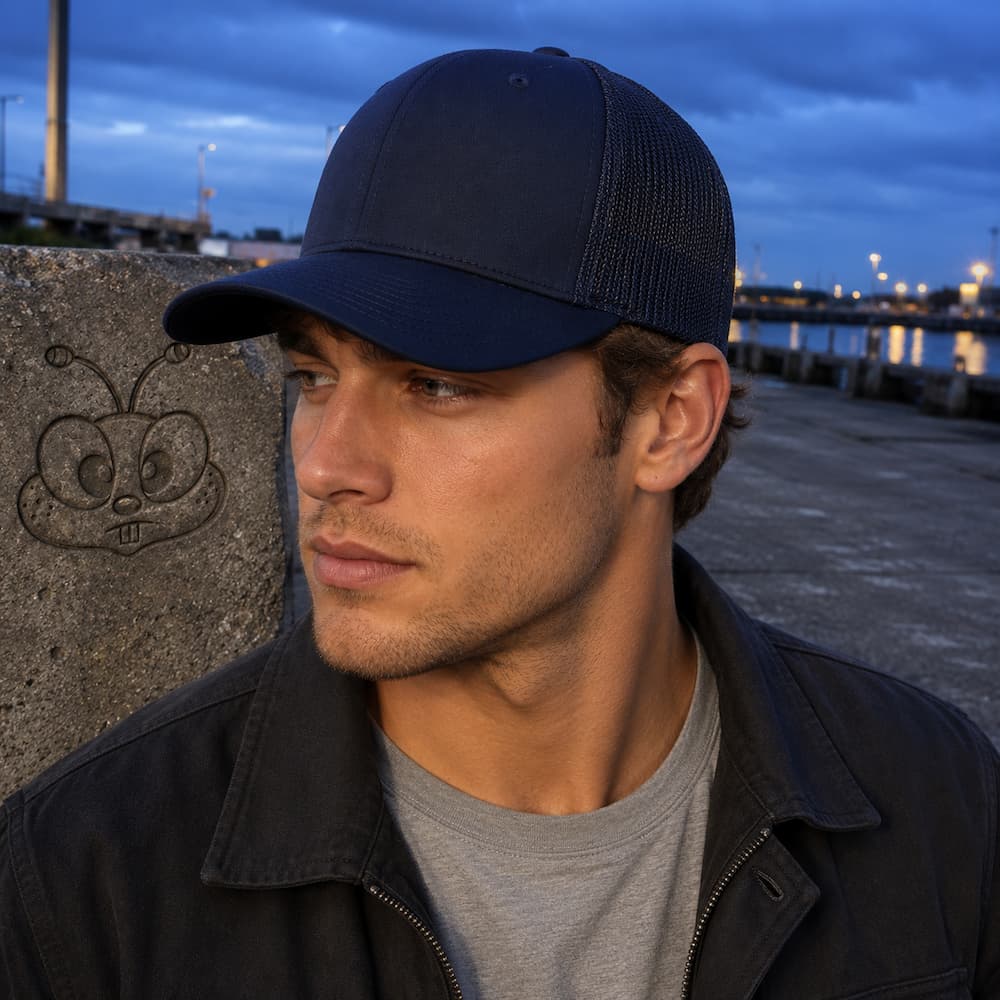 Flexfit Trucker Mesh Cap Dark Navy
