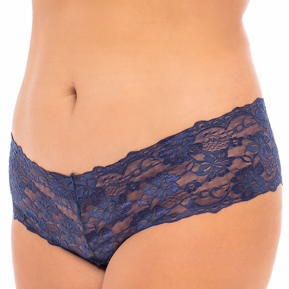 Sheer lace crotchless boyshort lingerie for women by Oh La La Cheri