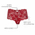 Good Night Kiss Lace Crotchless Boyshort Red Features