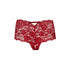 Good Night Kiss Lace Crotchless Boyshort Red