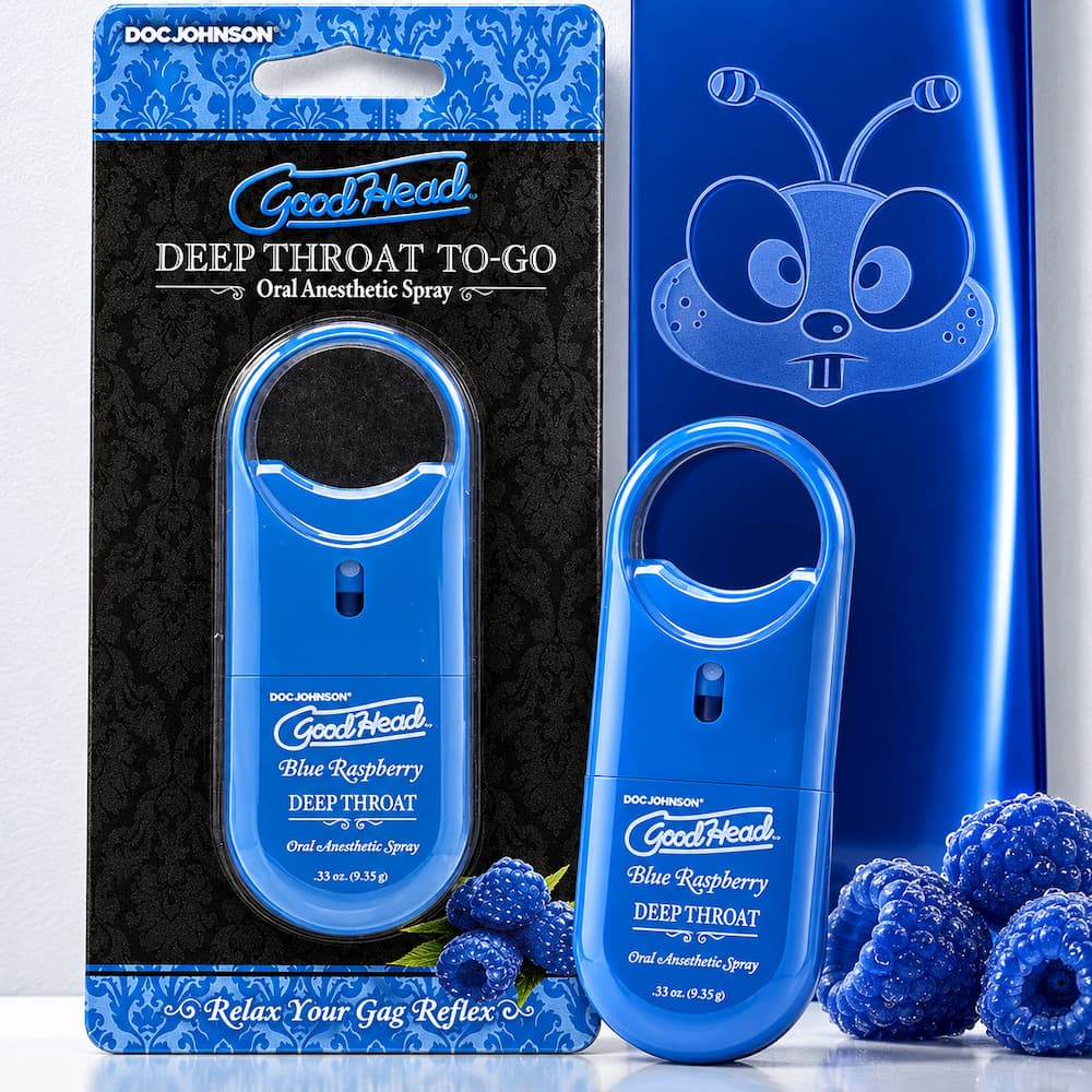 Goodhead Deep Throat Spray Blue Raspberry To Go