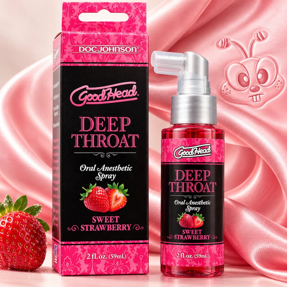 Goodhead Deep Throat Spray Strawberry 2oz