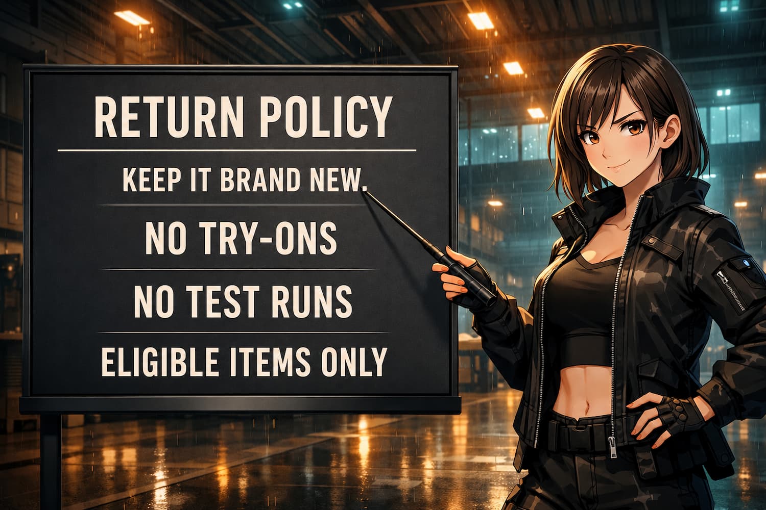 Happibee Return Policy banner