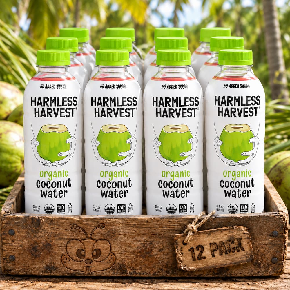 Harmless Harvest Organic Coconut Water 32oz 12PACK