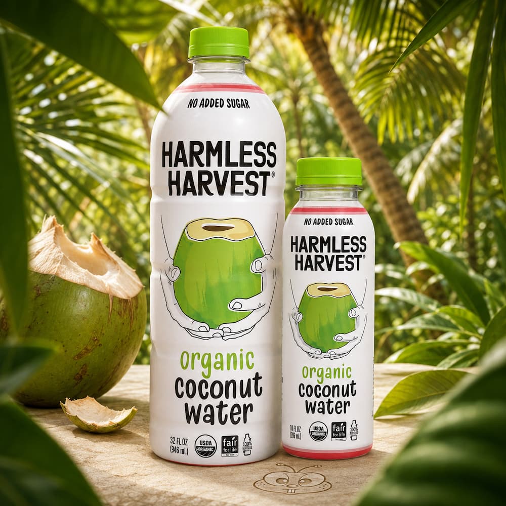 Harmless Harvest Organic Coconut Water Cover