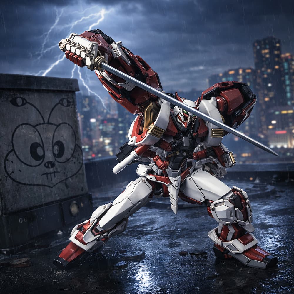 Hi Resolution Gundam Astray Red Frame Powered
