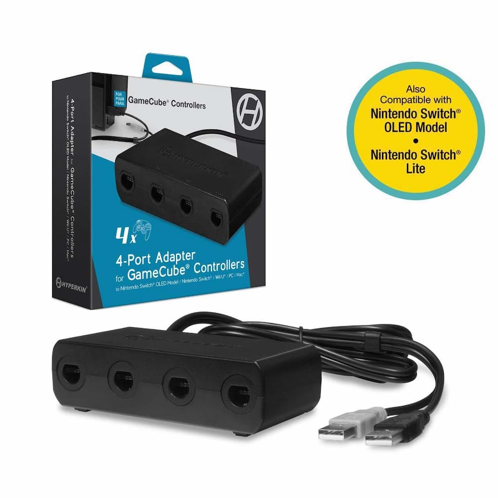 Hyperkin 4-Port Controller Adapter For Gamecube