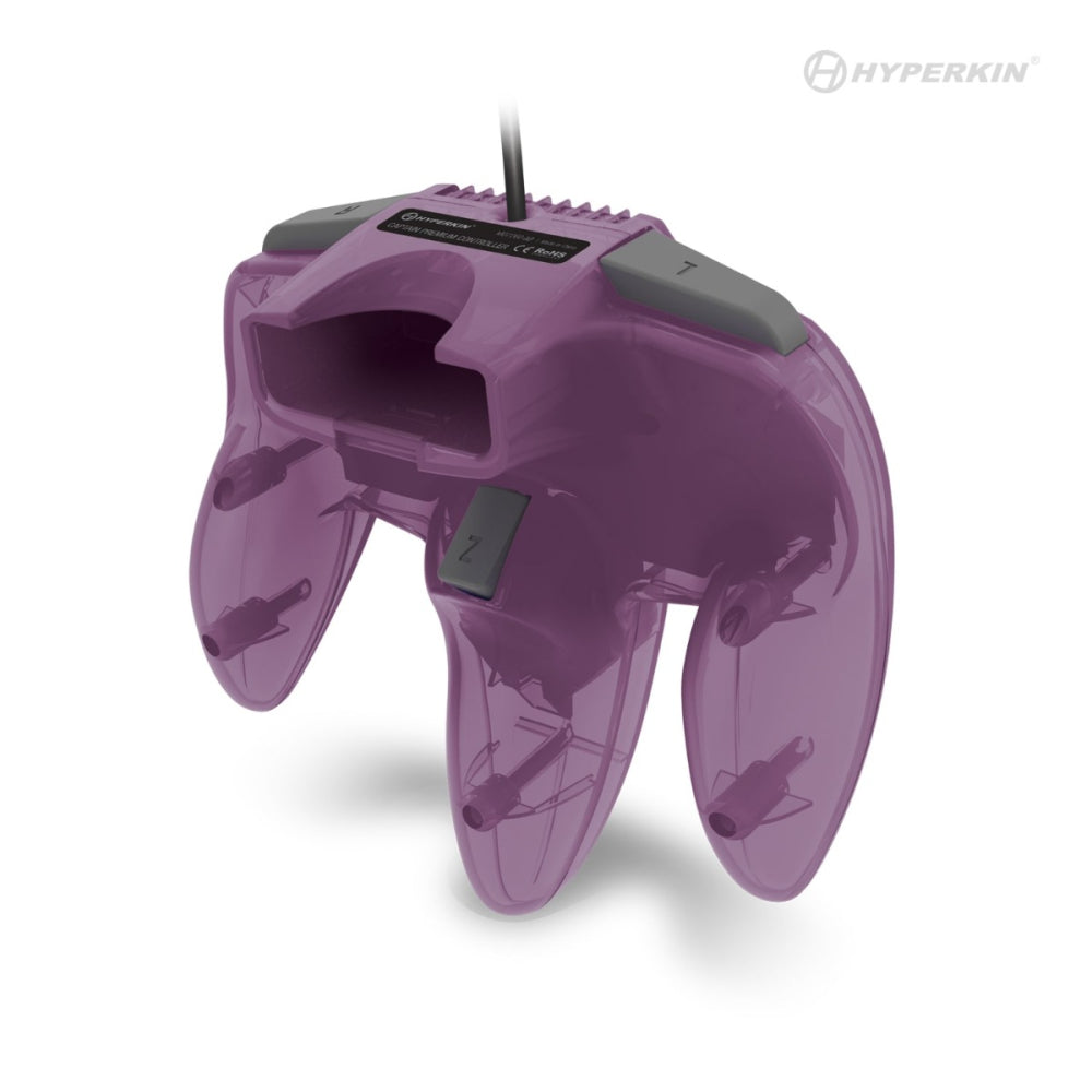 Hyperkin Captain Premium N64 Controller Amethyst Purple Back