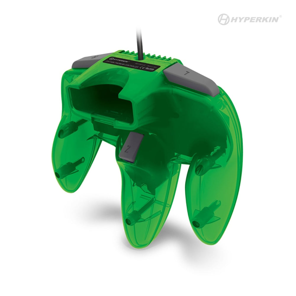 Hyperkin Captain Premium N64 Controller Lime Green Back