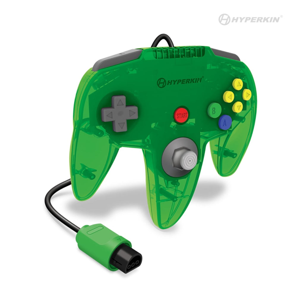 Hyperkin Captain Premium N64 Controller Lime Green Controller