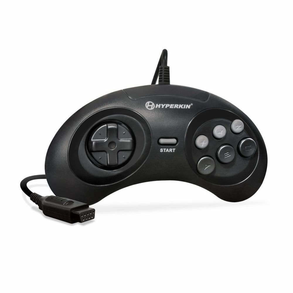 Hyperkin GN6 Genesis Controller Black Front View