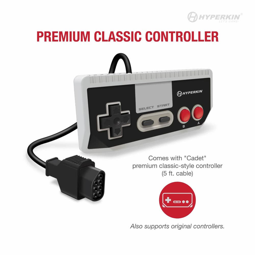 Hyperkin RetroN 1 AV Gaming Console Grey Cadet Controller