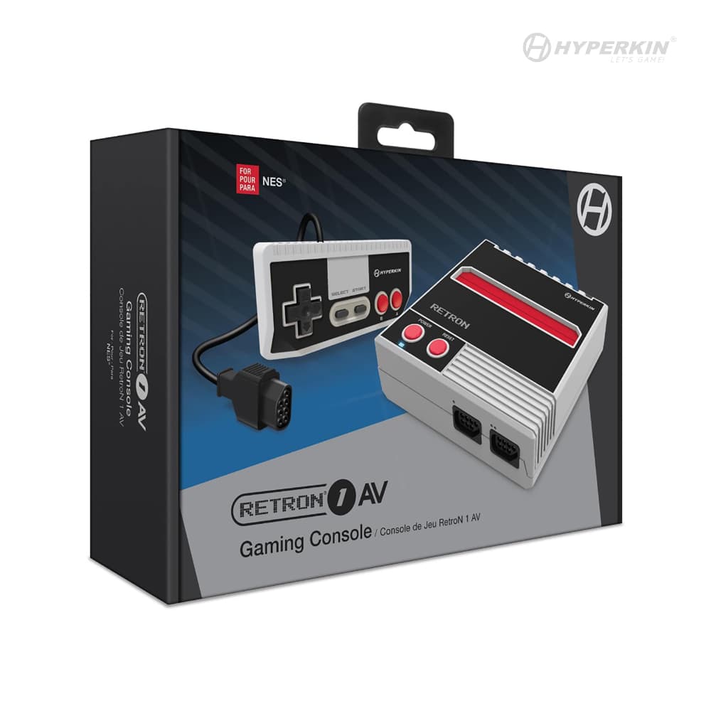 Hyperkin RetroN 1 AV Gaming Console Grey Packaging