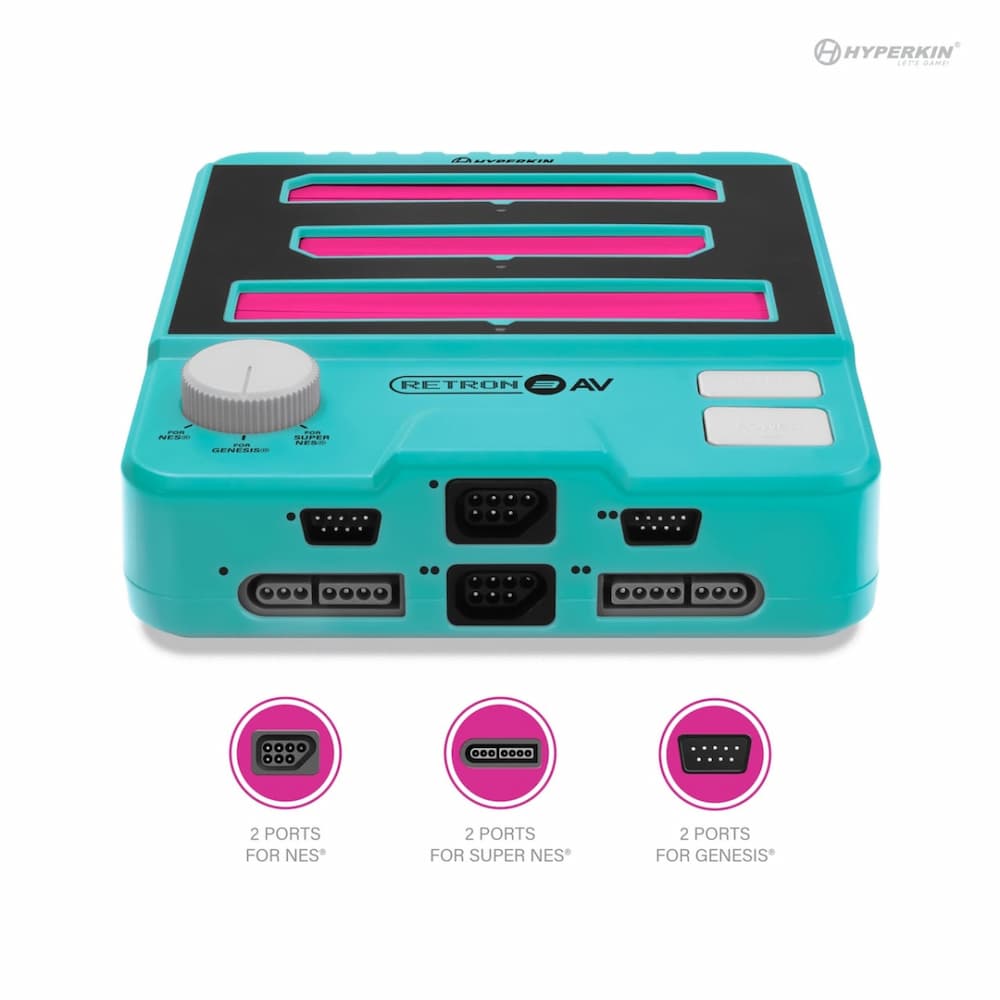 Hyperkin RetroN 3 AV Gaming Console Hyper Beach Ports