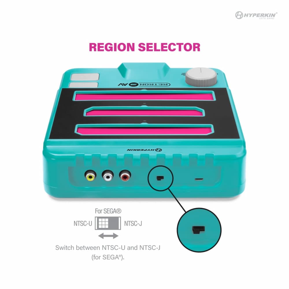 Hyperkin RetroN 3 AV Gaming Console Hyper Beach Region Selector