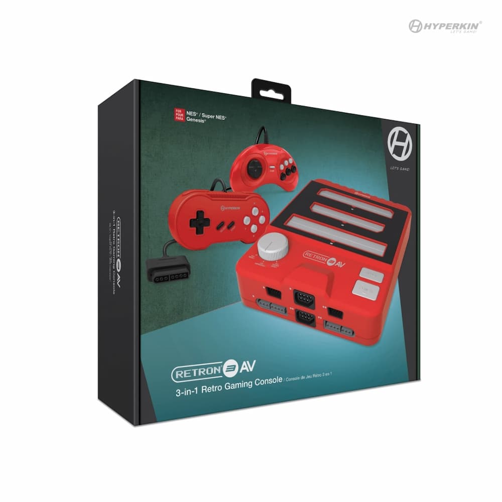 Hyperkin RetroN 3 AV Gaming Console Phantom Red Box