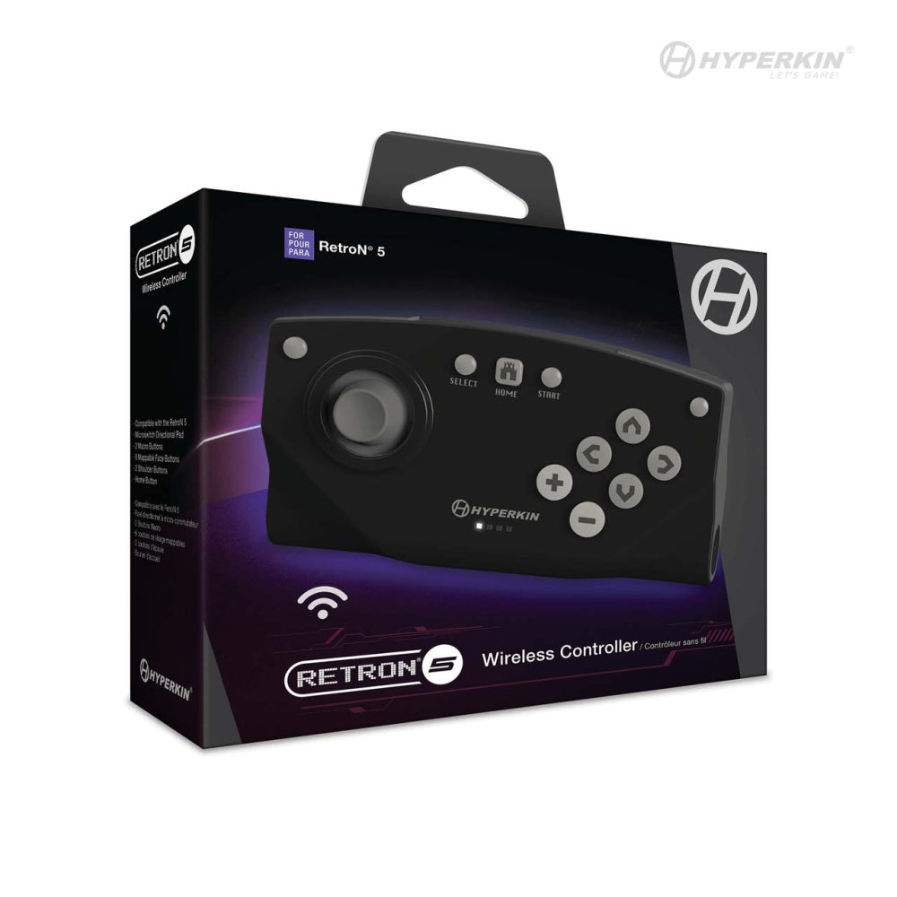 Hyperkin RetroN 5 Bluetooth Wireless Controller Black Packaging