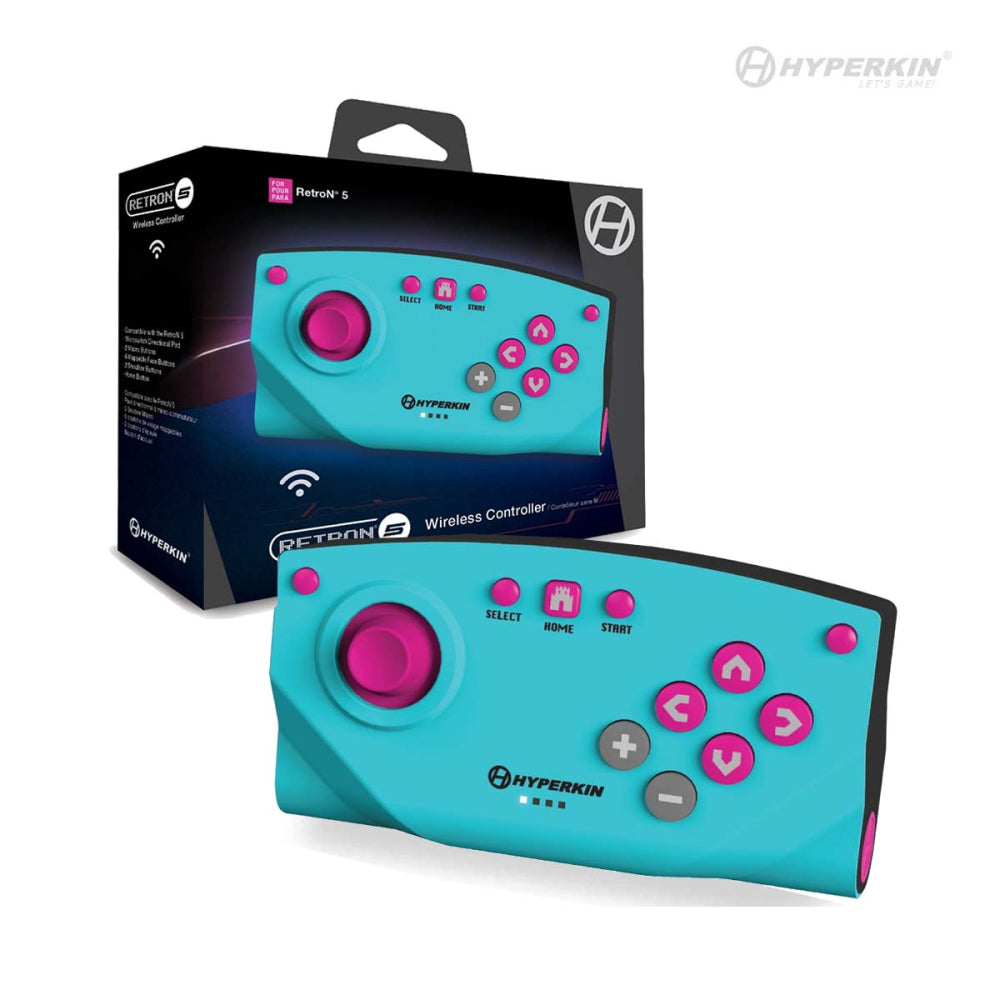 Hyperkin RetroN 5 Bluetooth Wireless Controller Blue Box