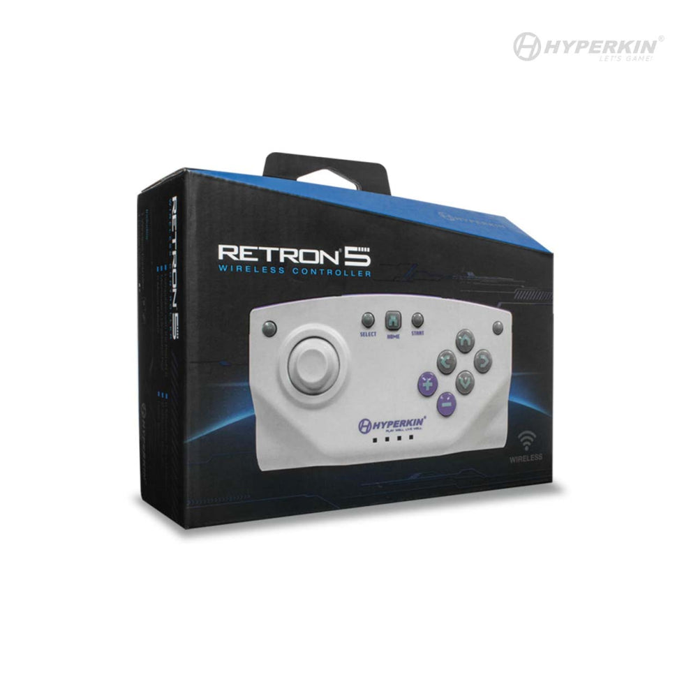 Hyperkin RetroN 5 Bluetooth Wireless Controller Grey Packaging