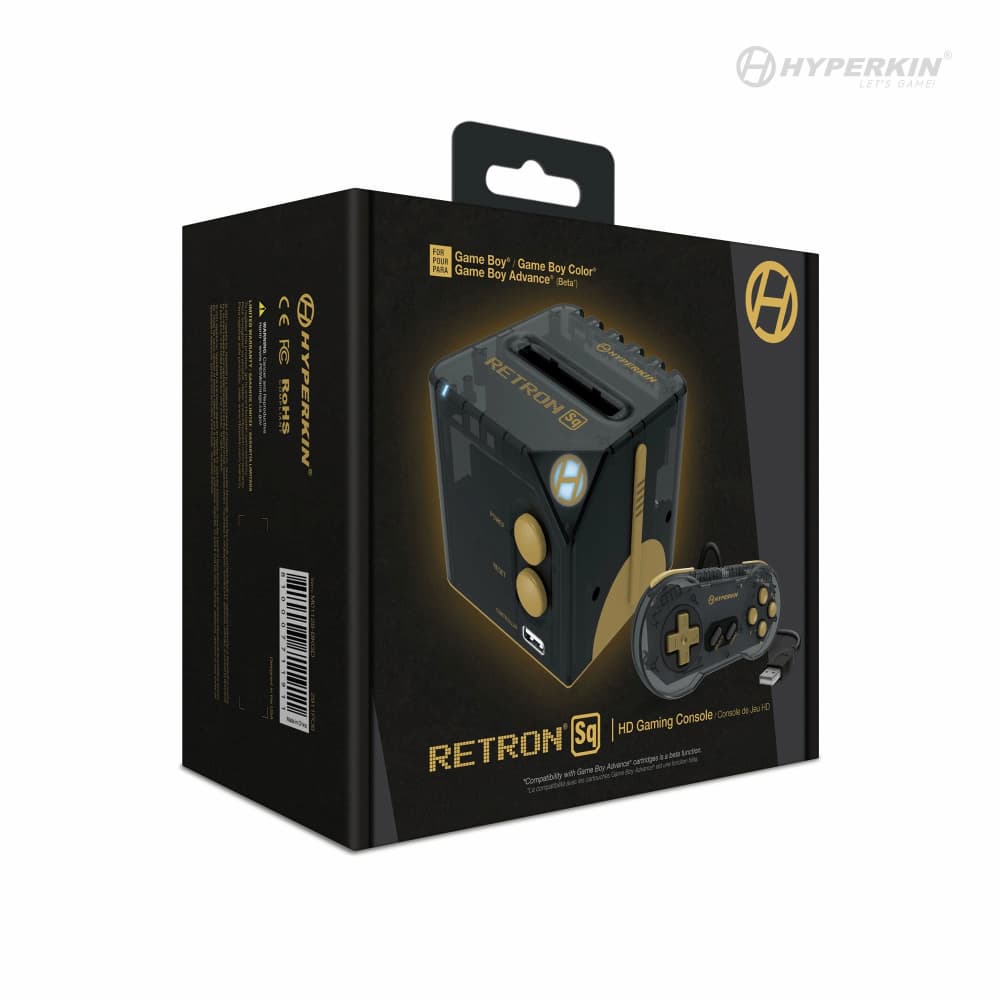 Hyperkin RetroN Sq HD Gaming Console Black Gold Box
