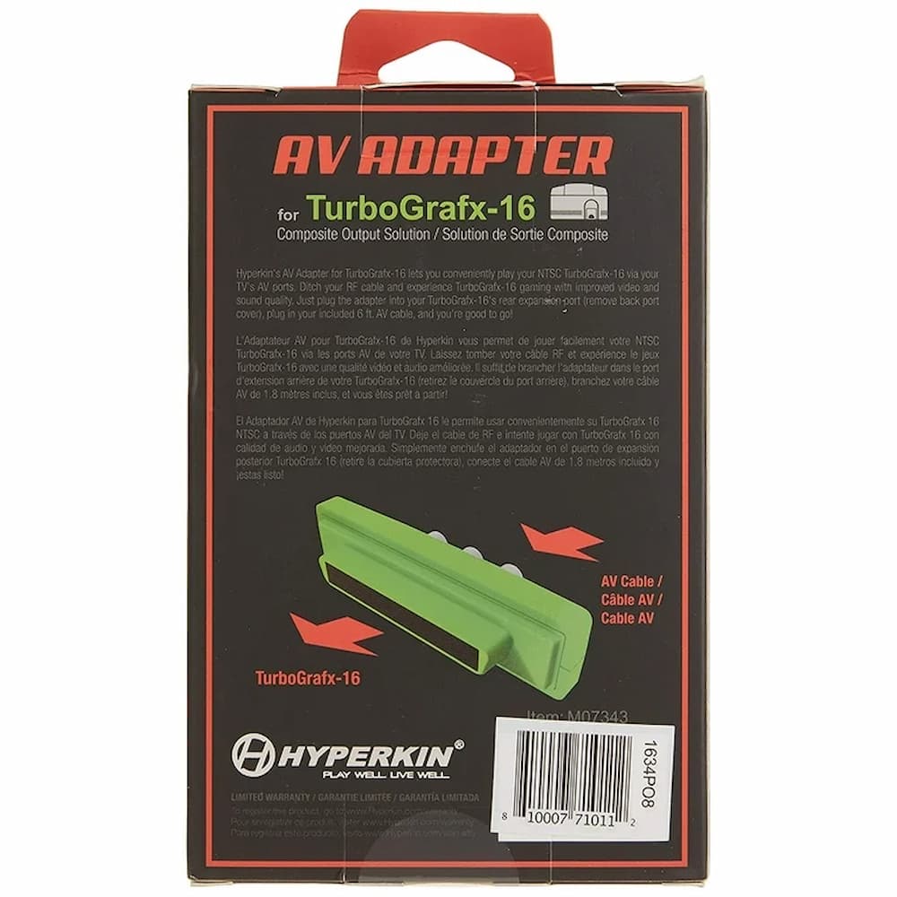 Hyperkin TurboGrafx-16 AV Adapter Instructions