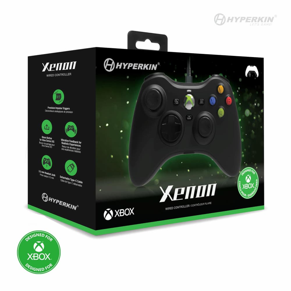 Hyperkin Xenon Wired Controller Black Packaging