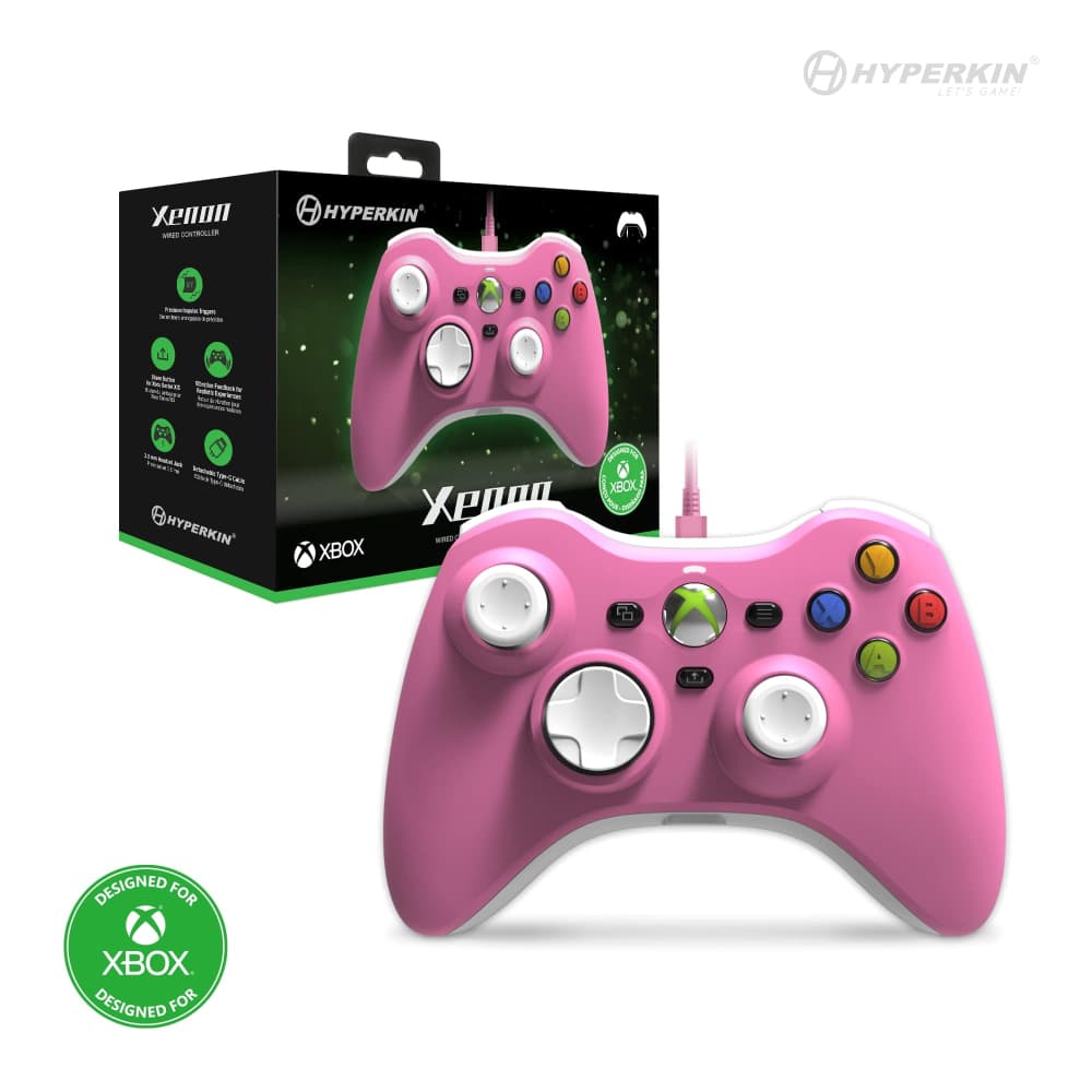 Hyperkin Xenon Wired Controller Pink Box