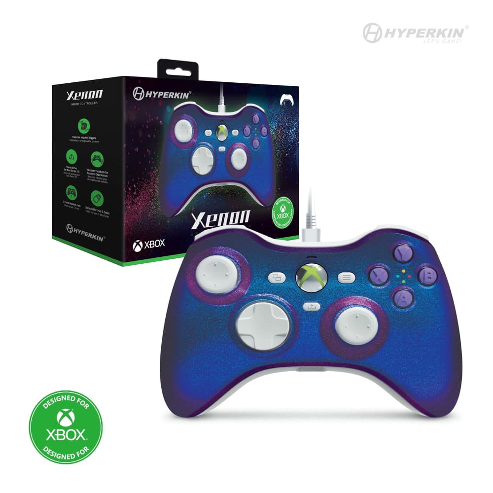 Hyperkin Xenon Wired Controller Twilight Galaxy Box