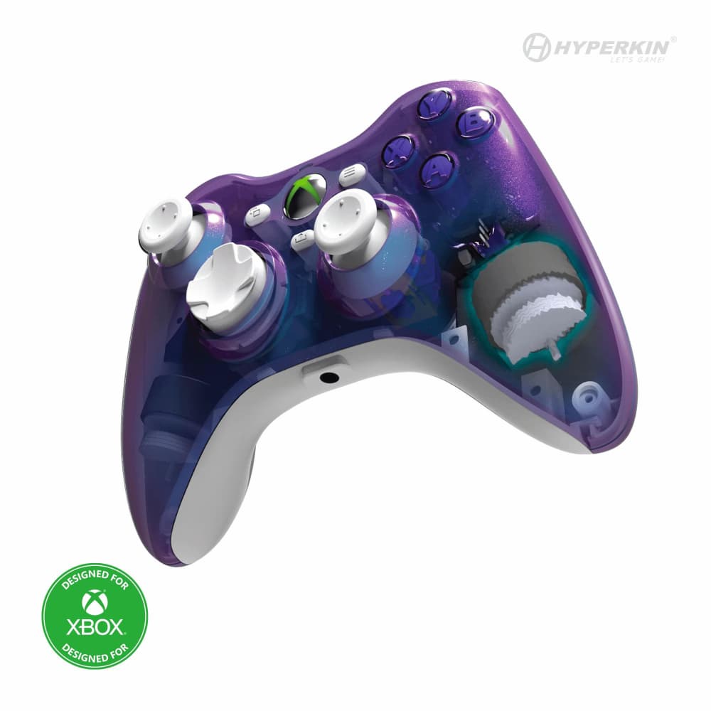 Hyperkin Xenon Wired Controller Twilight Galaxy Side View