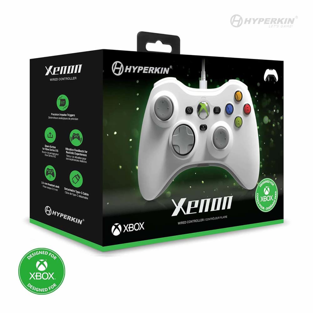 Hyperkin Xenon Wired Controller White Packaging