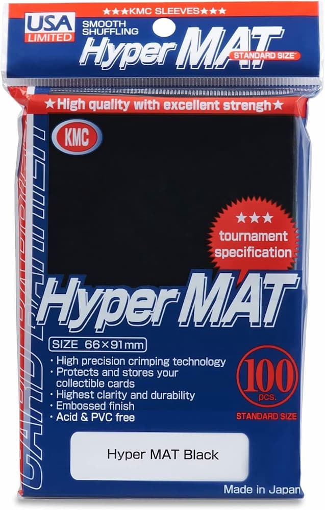 KMC Hyper Mat Black Standard Size 100 Count